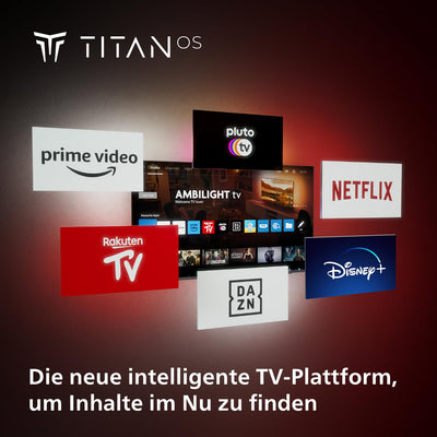 Téléviseur LED intelligent Philips Ambilight 43PUS8909 4K - Écran 43 pouces avec plate-forme Titan OS Ultra HD au pixel près et son Dolby Atmos. Fonctionne avec Alexa et Google Voice Assistant – Gris anthracite