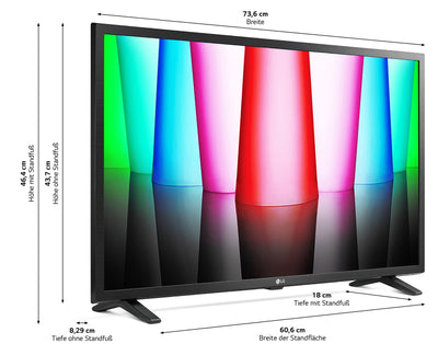 Téléviseur LG 32LQ63006LA 80 cm (32 pouces) Full HD (Google Assistant, 60 Hz, Smart TV) [année modèle 2022], noir