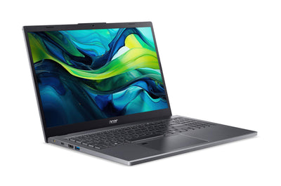 Acer Aspire 15 (A15-51M-55AY) Laptop | 15,6" WQHD IPS Display | Intel Core 5 120U | 16 GB RAM | 512 GB SSD | Intel Grafik | Windows 11 | QWERTZ Tastatur | grau