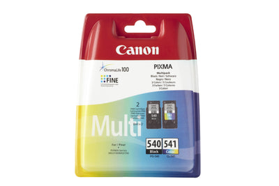 Canon PG-540 + CL-541 Druckerpatronen - 8ml Schwarz + 8ml Farbig für PIXMA Drucker Original