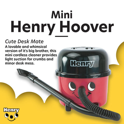 Henry Hoover Tischstaubsauger - Offiziell lizenziert, Mini-Computer & Tastaturreiniger, tragbarer, leichter Schreibtischreiniger