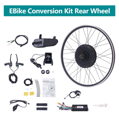 CLEADONG 28/29-Zoll Ebike Umbausatz, E-Bike Hinterrad/Vorderrad Umbausatz Kit, Electric Bicycle Umbausatz mit Controller und Display