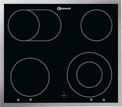 Bauknecht HEKO 466 Hydro Herd-Kochfeld-Kombination /Glaskeramik-Kochfeld (60 cm) / Hydrolyse-Reinigungsfunktion / Backauszug mit 2 Ebenen / Garraumvolumen 65 Liter / PowerHeißluft [Energieklasse E]