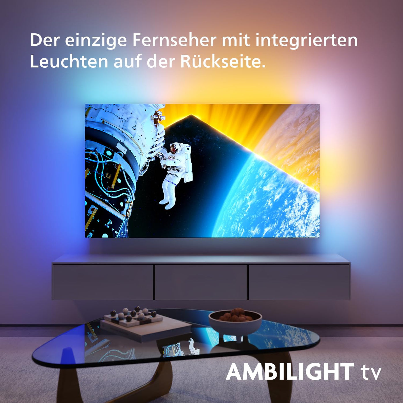 Philips Ambilight 55OLED809 4K OLED Smart TV - 55-Zoll Display mit P5 AI Perfect Picture, Ultra HD Google TV, Dolby Vision und Dolby Atmos Sound - Funktioniert mit Alexa und Google Sprachassistent