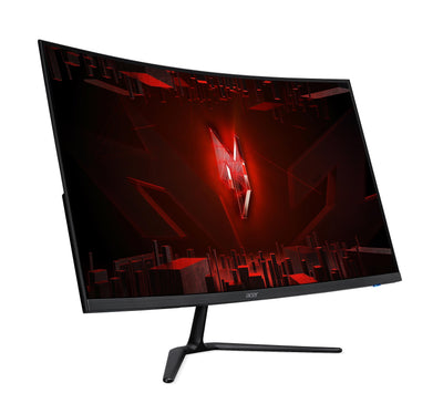 Acer Nitro ED320QRS3 Gaming Monitor 31,5 Zoll (80 cm Bildschirm) Full HD, 165Hz, 5ms (GTG), 2xHDMI 2.0, DP 1.4, Curved, DP/HDMI FreeSync Premium, Schwarz