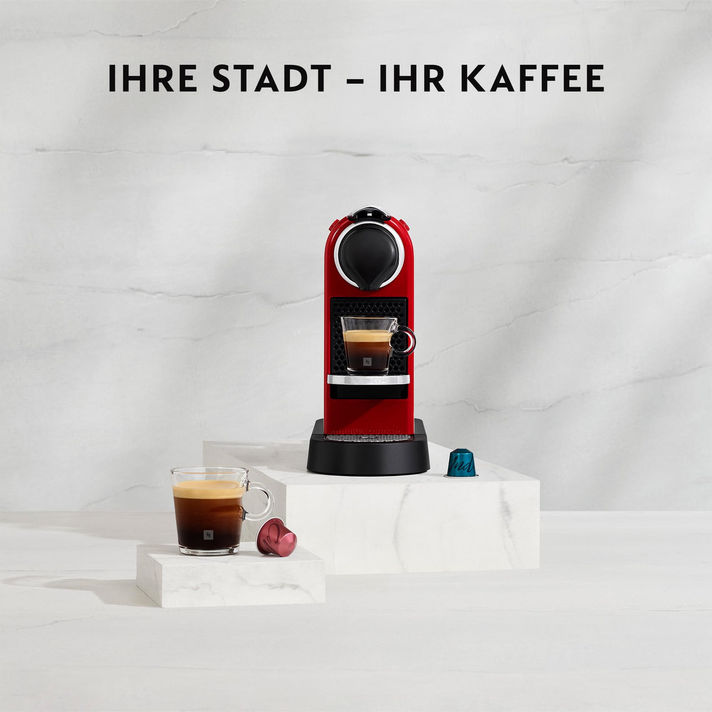 Krups Nespresso XN741B Kaffeemaschine | Freistehende Espressomaschine | Automatische Abschaltung | 1 Liter Wassertank | 1260 Watt | Silber