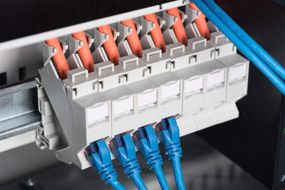 DIGITUS Hutschienen-Adapter Für Keystone-Modul - 1 Port - 45° Gewinkelt - Beschriftungsfeld - Staubschutzklappe