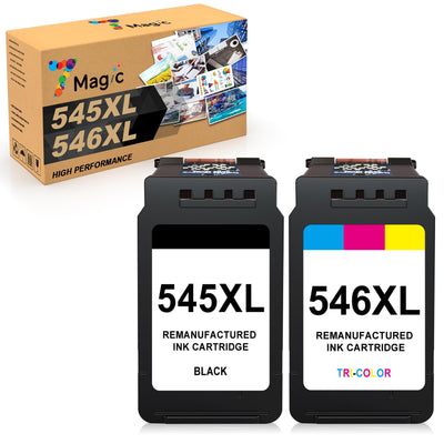 7Magic PG-545XL CL-546XL Ersatz für Canon Druckerpatronen 545 546 XL Multipack Kompatible für Canon für Pixma TS3450 TS3451 TS3350 TS3351 TS3150 TR4550 TR4650 MG3050 MX495 MG2550s (Schwarz, Farbe)