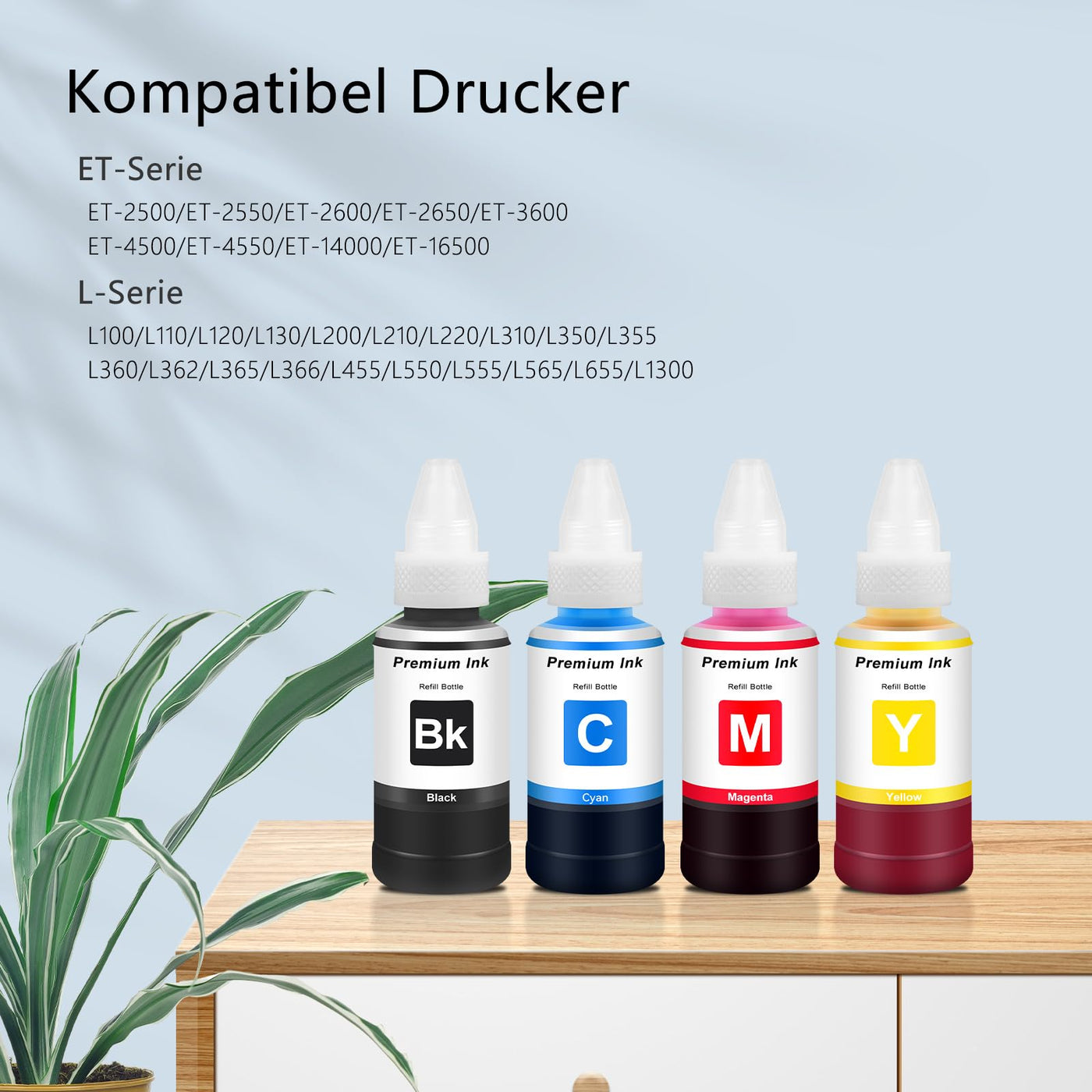 2x Tinte Schwarz T664 T6641 Kompatibel für 664 Schwarz Druckertinte 70mL, Nachfülltinte BK 664 für Drucker ET 2600 ET 2650 ET 2550 ET 4500 ET 3600 ET 2500 ET 4550 ET 14000 ET 16500 L355 L100 L110 L200