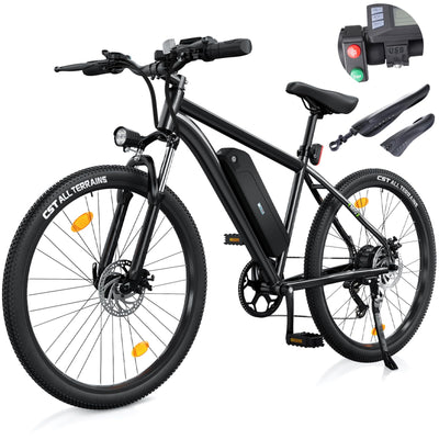 E Bike für Herren Damen, 26 Zoll E-Mountainbike Abnehmbarer 10.4Ah Akku,7-Gang Pro,3.5H Schnellladung,5 Fahrmodi, Elektrofahrrad Reichweite Max 100km,250W Motor Electric Fahrrad mit Schutzblech