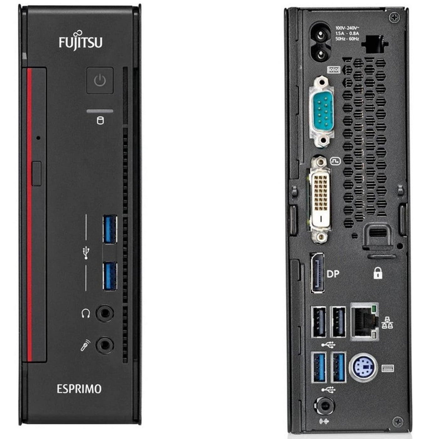 Fujitsu Esprimo Q556 PC Mini Desktop-Computer Intel i5-6400T RAM 16GB DDR4 SSD 240GB Windows 10 Pro + Office 2021 (Generalüberholt)