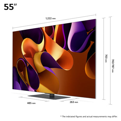 LG OLED55G49LS TV 55" (139 cm) OLED evo Fernseher (α11 4K AI-Prozessor, webOS 24, Dolby Vision, bis zu 120Hz) [Modelljahr 2024]