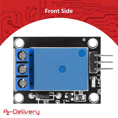 AZDelivery 3 x 1-Relais 5V KY-019 Modul High-Level-Trigger kompatibel mit Arduino und Raspberry Pi inklusive E-Book!