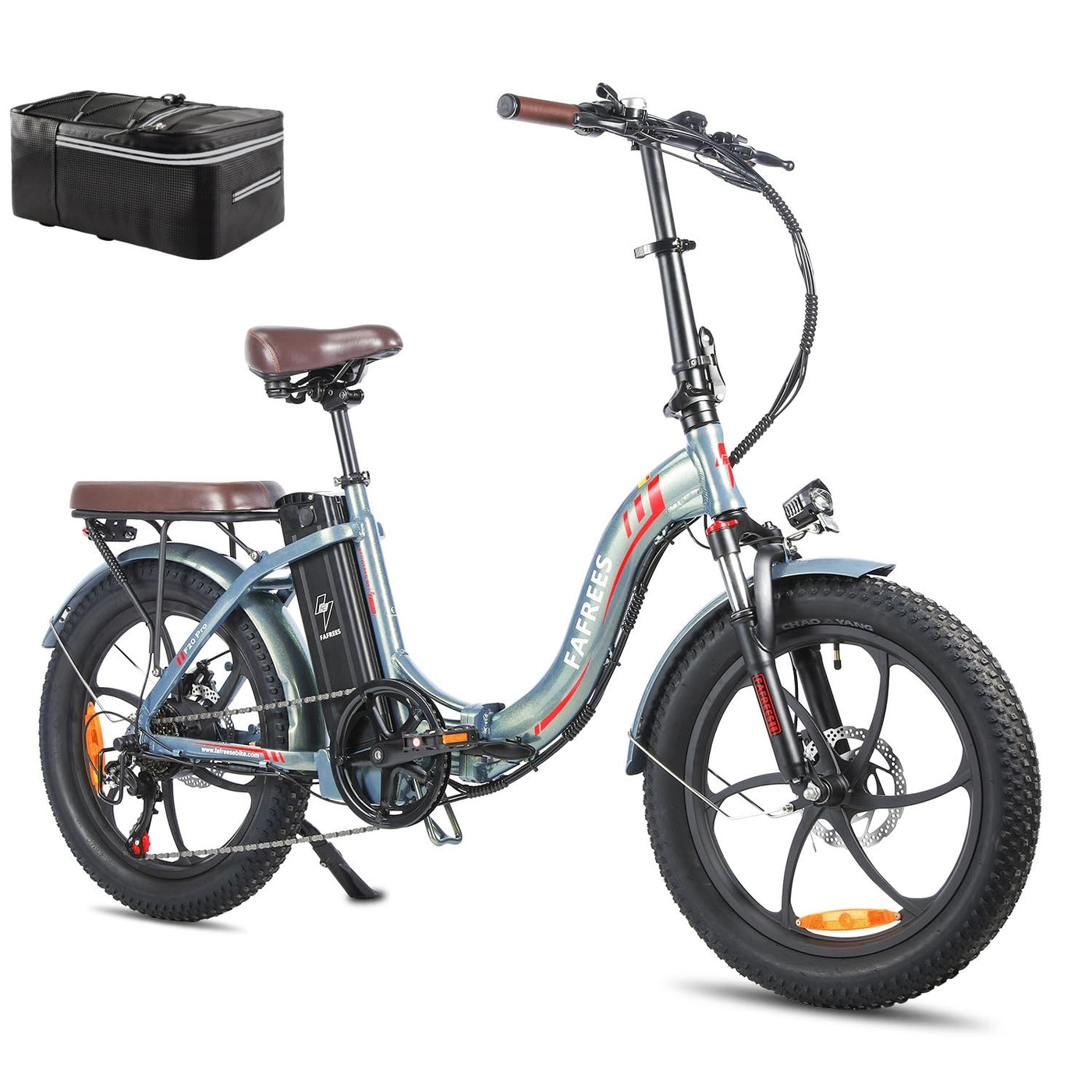 Fafrees F20 PRO E-Bike Klapprad Elektrofahrrad 20 Zoll Faltbares, 250W Motor 36V 18AH Akku, 20 * 3,0 Zoll Mountainbike Citybike Maximales Drehmoment 40 Nm