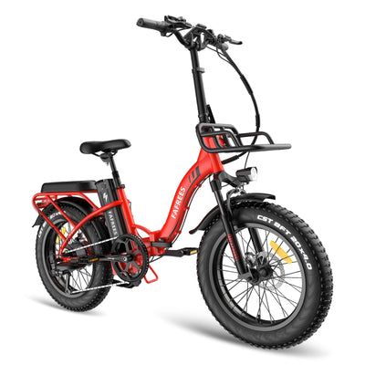 Fafrees F20 Max Klapprad Elektrofahrräder, Elektrofahrrad für Damen und Herren, 20 Zoll E-Fahrrad mit Abnehmbarer 48V22.5Ah Akku, 25km/h, Max Reichweite 120 km, Rot