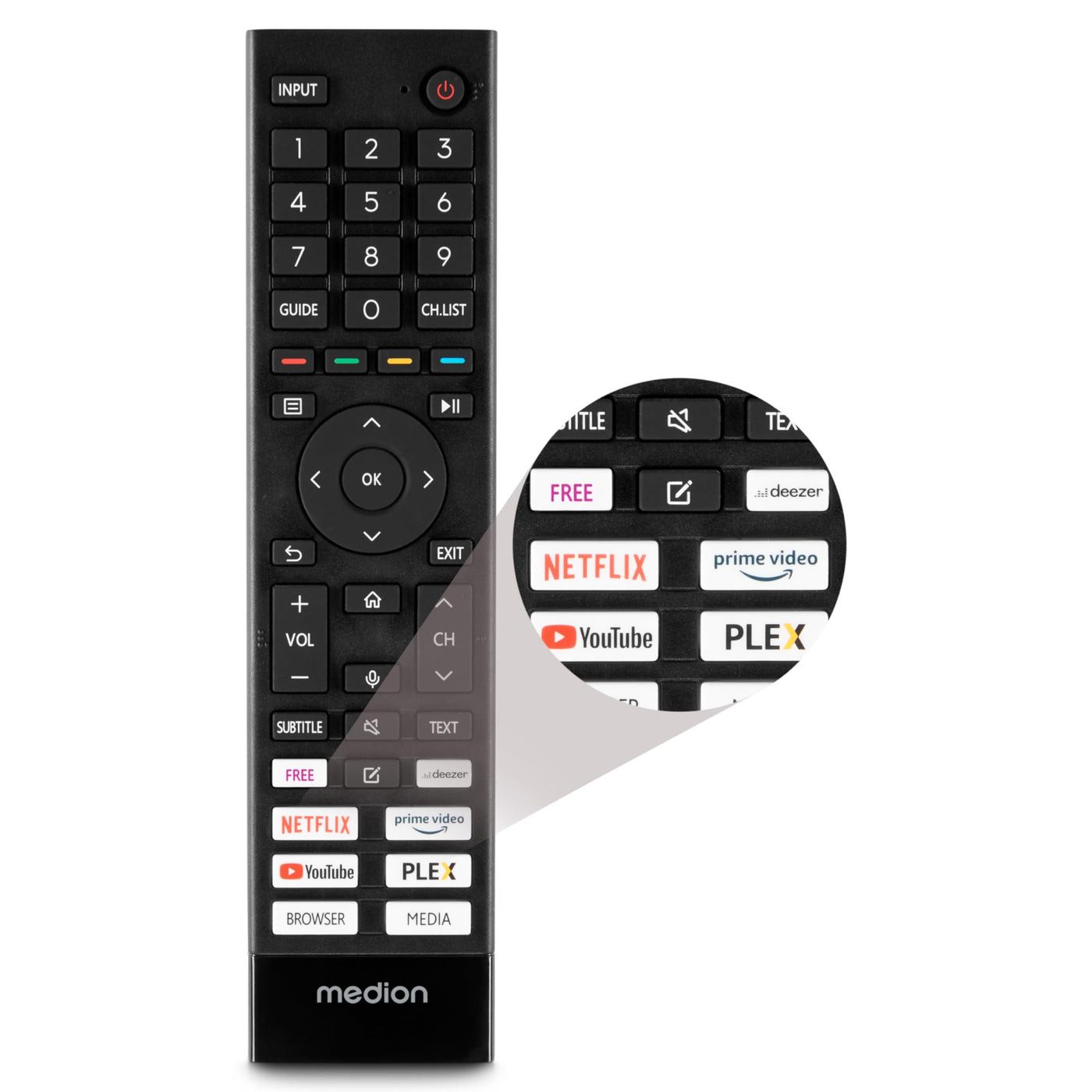 MEDION X15517 (MD 31642) 138,8 cm (55 Zoll) Fernseher (Smart-TV, 4K Ultra HD, HDR, VIDAA Store, Netflix, Prime Video, Disney+, DAZN, Paramount+, HbbTV, PVR, Bluetooth)