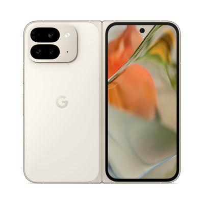 Google Pixel 9 Pro Fold – Android-Smartphone mit Gemini ohne SIM-Lock – fortschrittliches Dreifach-Rückkamerasystem – faltbares Display – Videos per Sprachbefehl steuern – Porcelain, 512GB