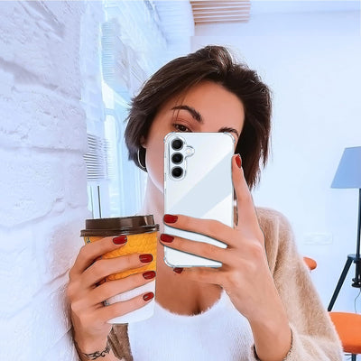 ivoler Klar Silikon Hülle für Samsung Galaxy A55 5G mit Stoßfest Schutzecken, Dünne Weiche Transparent Schutzhülle Flexible TPU Durchsichtige Handyhülle Kratzfest Case Cover