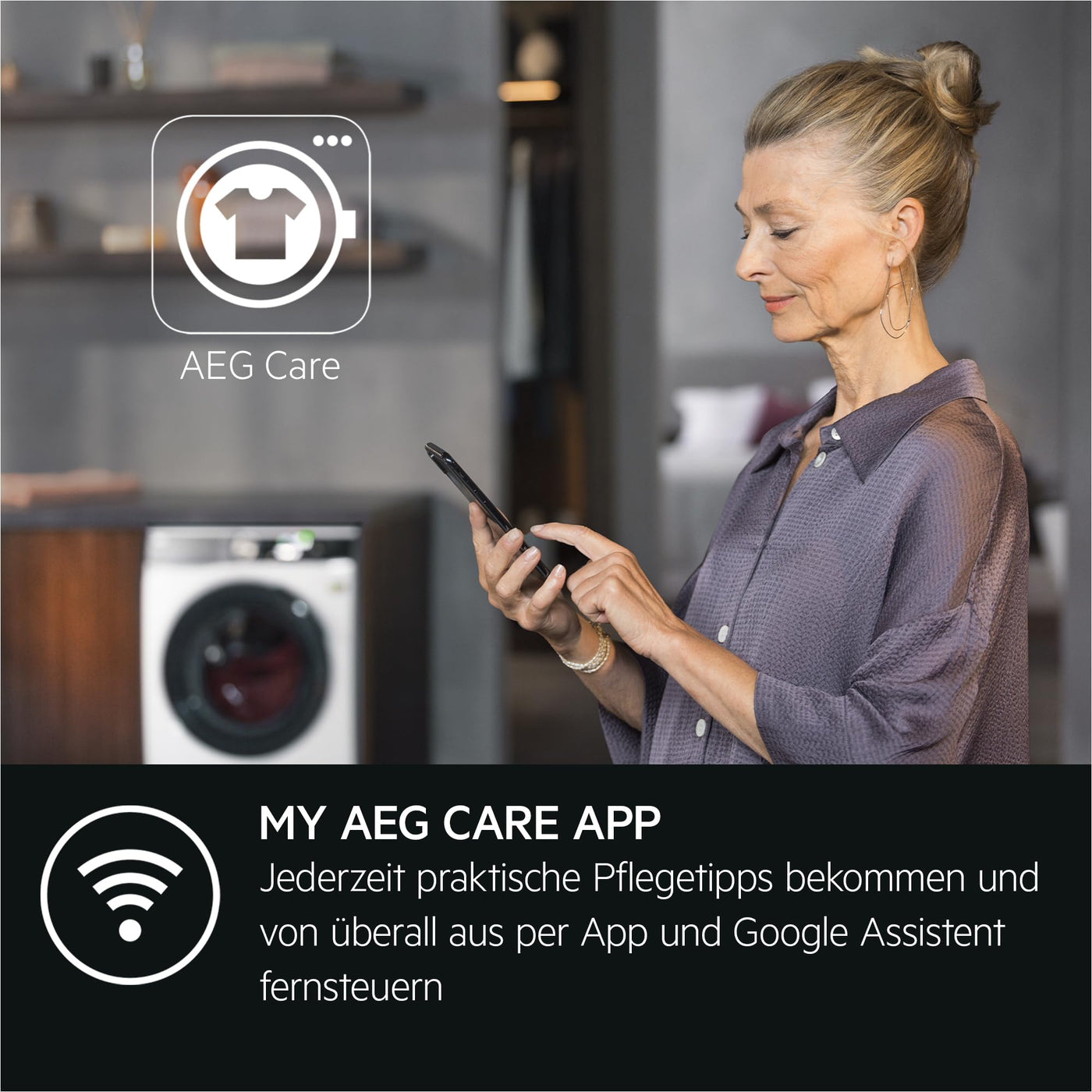 AEG LWR8WI7680/Einbauwaschtrockner/Serie 8000 mit PowerCare/8 kg Waschen/4 kg Trocknen/D/energiesparend/Mengenautomatik/Nachlegefunktion/ProSteam - Auffrischfunktion/1600 U/min, Weiß