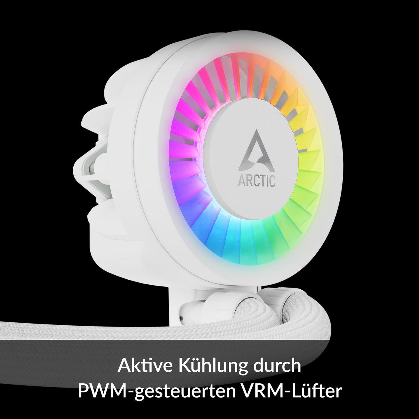 ARCTIC Liquid Freezer III 360 A-RGB - Wasserkühlung PC, AIO CPU Wasserkühler, Intel & AMD, effiziente PWM-gesteuerte Pumpe, Lüfter: 200–2000 RPM, LGA1851 und LGA1700 Contact Frame - Weiß