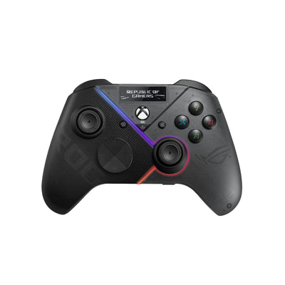 ASUS ROG Raikiri Pro PC Controller (OLED Display, einstellbare Trigger und Joystick, Aura RGB Beleuchtung, ESS DAC, 3,5-mm Kopfhörerbuchse, Stummschalttaste, USB-C, 2,4 GHz, Bluetooth)