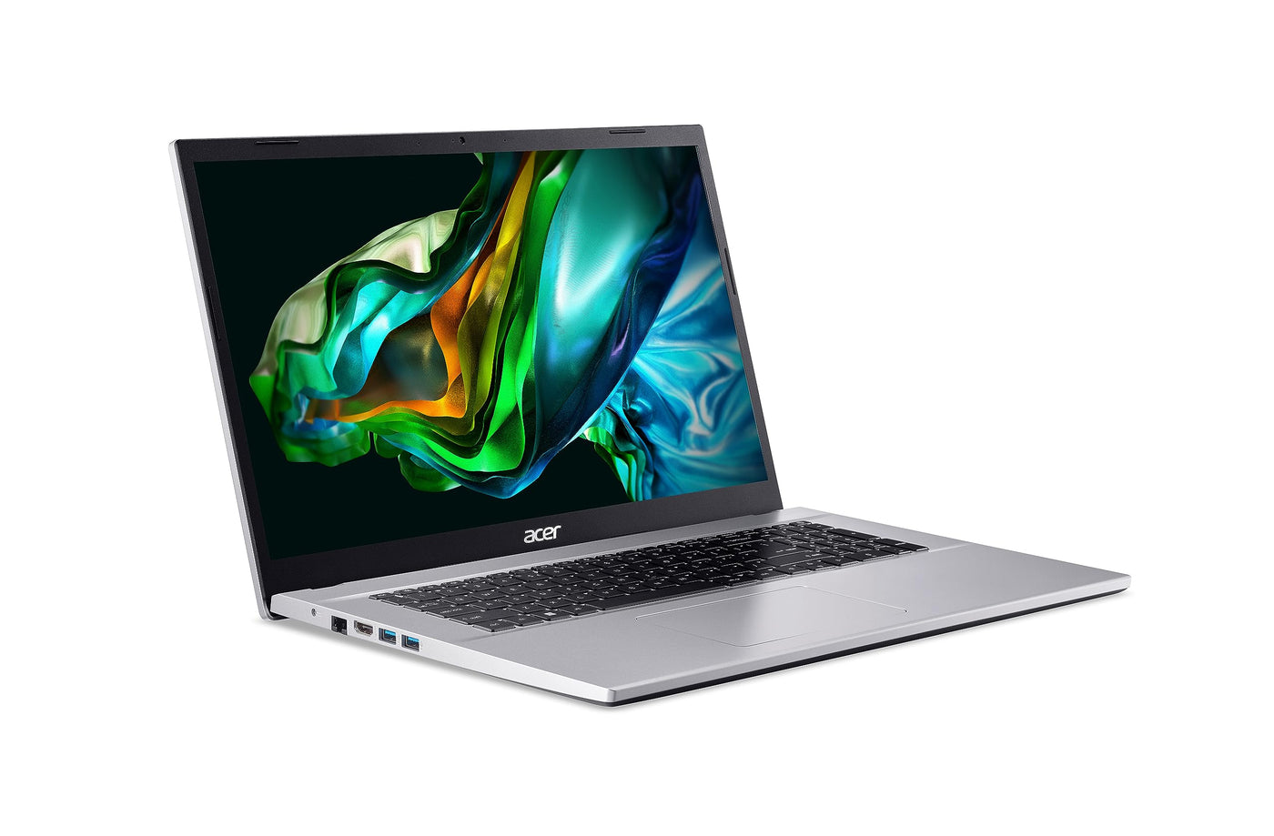 Acer Aspire 3 (A317-54-55PD) Laptop | 17,3" FHD IPS Display | Intel Core i5-1235U | 16 GB RAM | 512 GB SSD | Intel Iris Xe Grafik | Windows 11 | QWERTZ Tastatur | Silber