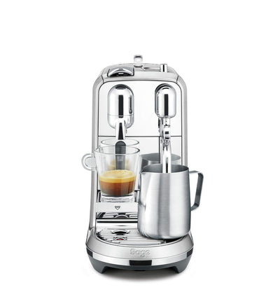 Sage Nespresso SNE800BSS the Creatista Plus Kaffeekapselmaschine, Gebürstetes Edelstahl