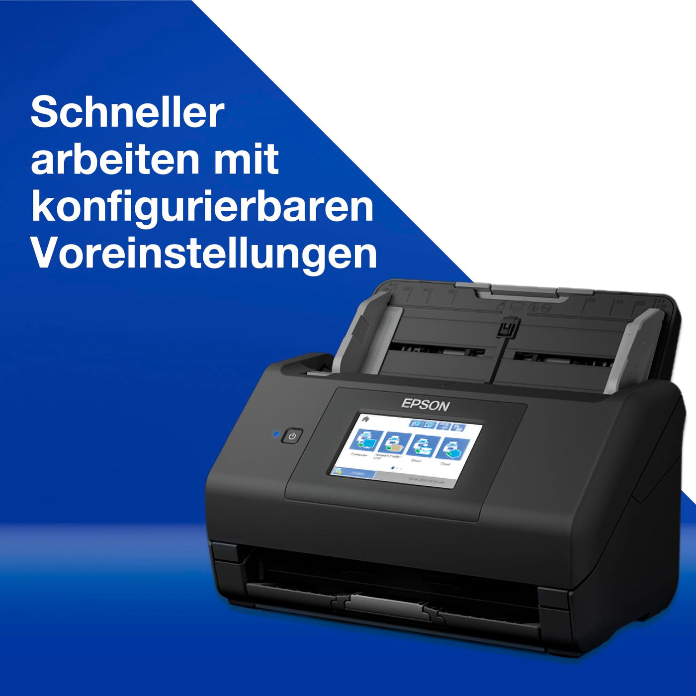 Epson WorkForce ES-580W Scanner, Dokumentenscanner (scannt ohne PC, 35 Seiten bzw. 70 Bildern pro Minute, bis DIN A4, beidseitiger Scan in einem Durchgang, automatische Ausrichtung) One size