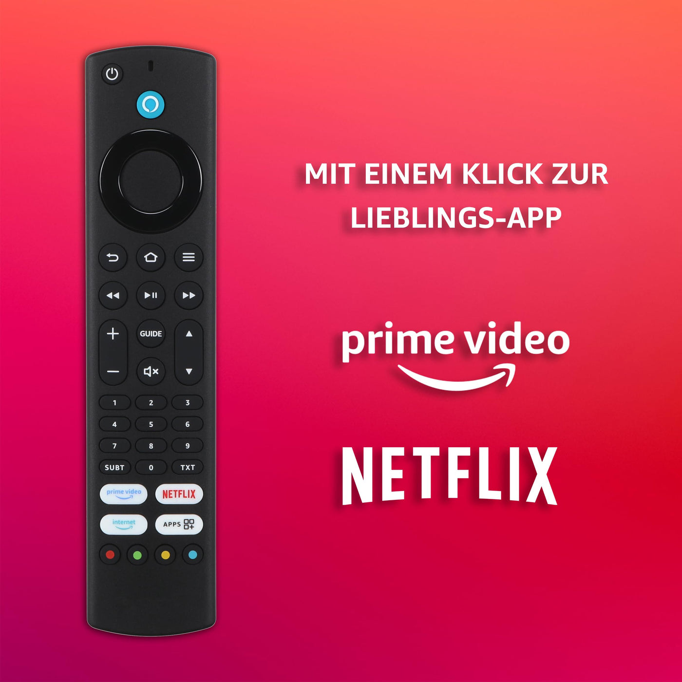 TELEFUNKEN 50 Zoll Fernseher Fire TV (4K UHD Smart TV, HDR Dolby Vision, Dolby Atmos, Triple-Tuner) XU50FO754S