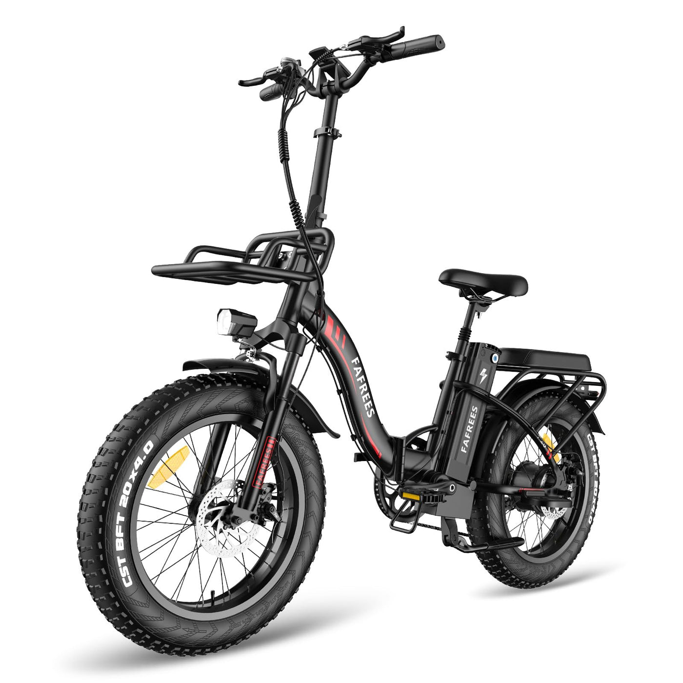 Fafrees F20 Max Elektrofahrräder, Klapprad Elektrofahrrad für Damen und Herren, 20 Zoll E-Fahrrad mit Abnehmbarer 48V22.5Ah Akku, 25km/h, Ebike Max Reichweite 120 km, Schwarz