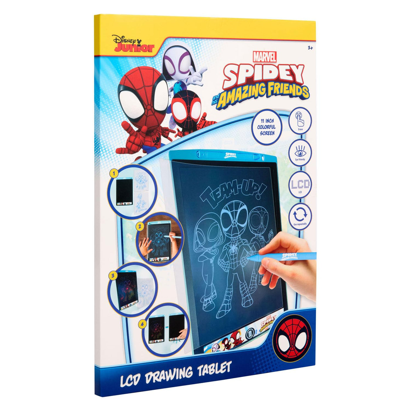 Disney - Marvel - Spidey - LCD Schreibtafel mit löschfunktion - 11 Zoll Tablet für Kinder - Zaubertafel mit Stift (SP24380)