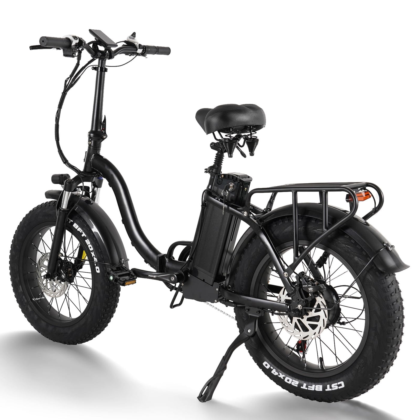 HANEVEAR Y20Plus E Bike Klappbar Elektrofahrrad mit 24Ah Li-Ion Akku, E Bike Herren 250W Motor Max.25km/h, 4.0'' E-Fatbike, Hydraulische Bremse, Pedelec EBike 20 Zoll für Herren Damen