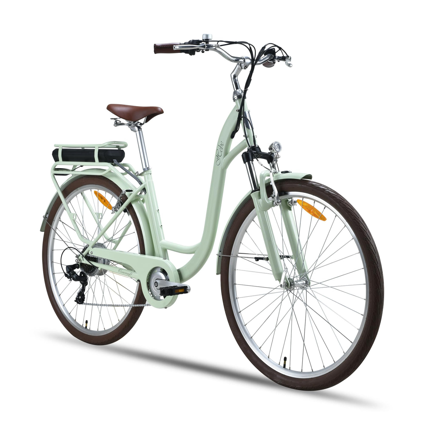 VecoCraft HEBE E-Bike Elektrofahrrad| ebike Damen 28 Zoll| 7-Gang-Schaltung | Ananda Hinterer Motor 250W | EU-konformes für ebike Herren und e Bike Damen