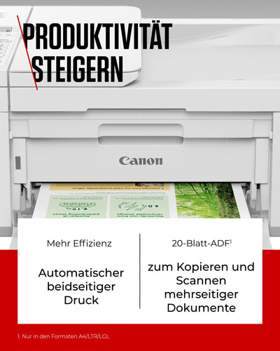 Canon PIXMA TR4751i 4-in-1 WLAN-Drucker fürs Homeoffice, Kopierer, Fax – Auto-Duplex, 20-Blatt-ADF, Fotodruck – Print Plan kompatibel – kabellos, Scannen via Cloud (Weiß)