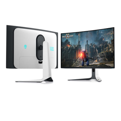 Alienware AW3225QF 32 Zoll 4K UHD (3840x2160) 1700R Curved Gaming Monitor, 240Hz, QD OLED, 0.03ms, NVIDIA G-SYNC Kompatibel, HDR, Dolby Vision, USB-C, DisplayPort, 2X HDMI, 4X USB, 3 Jahre Garantie