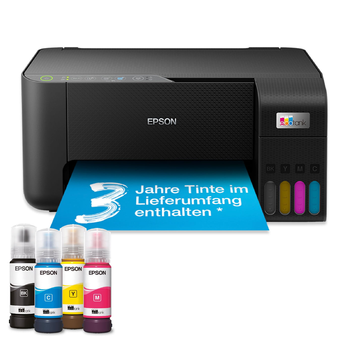 Imprimante multifonction sans fil Epson EcoTank ET-2862 A4 avec réservoir d'encre, avec réserve d'encre incluse jusqu'à 3 ans