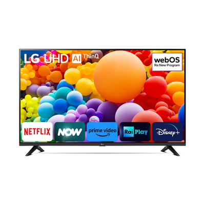 LG UHD 50'', Serie UT73 2024, Smart TV 4K, 50UT73006LA, Processore α5 Gen7, 20W, 3 HDMI, HDR10 Pro, Filmmaker Mode, Game Optimizer, Alexa, Wi-Fi, webOS 24, Sports Portal