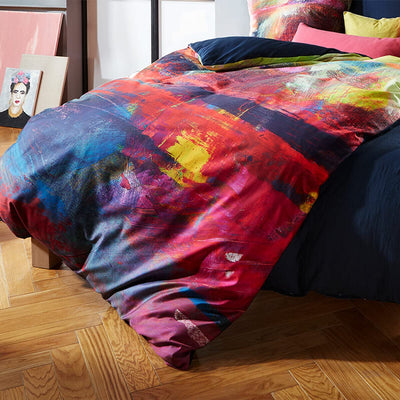 fleuresse Mako-Satin Bettwäsche Bed Art S Shrewsbury Multicolor 1 Bettbezug 200 x 200 cm + 2 Kissenbezüge 80 x 80 cm