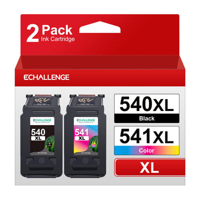 ECHALLENGE PG-540 XL CL-541 XL Kompatibel für Canon Druckerpatronen 540 541 XL Multipack Patronen für Pixma TS5150 MG3650 MG3600 MG4250 MX475 MX375 MX535 MG3150 MG3500 (1 Schwarz, 1 Farbe)