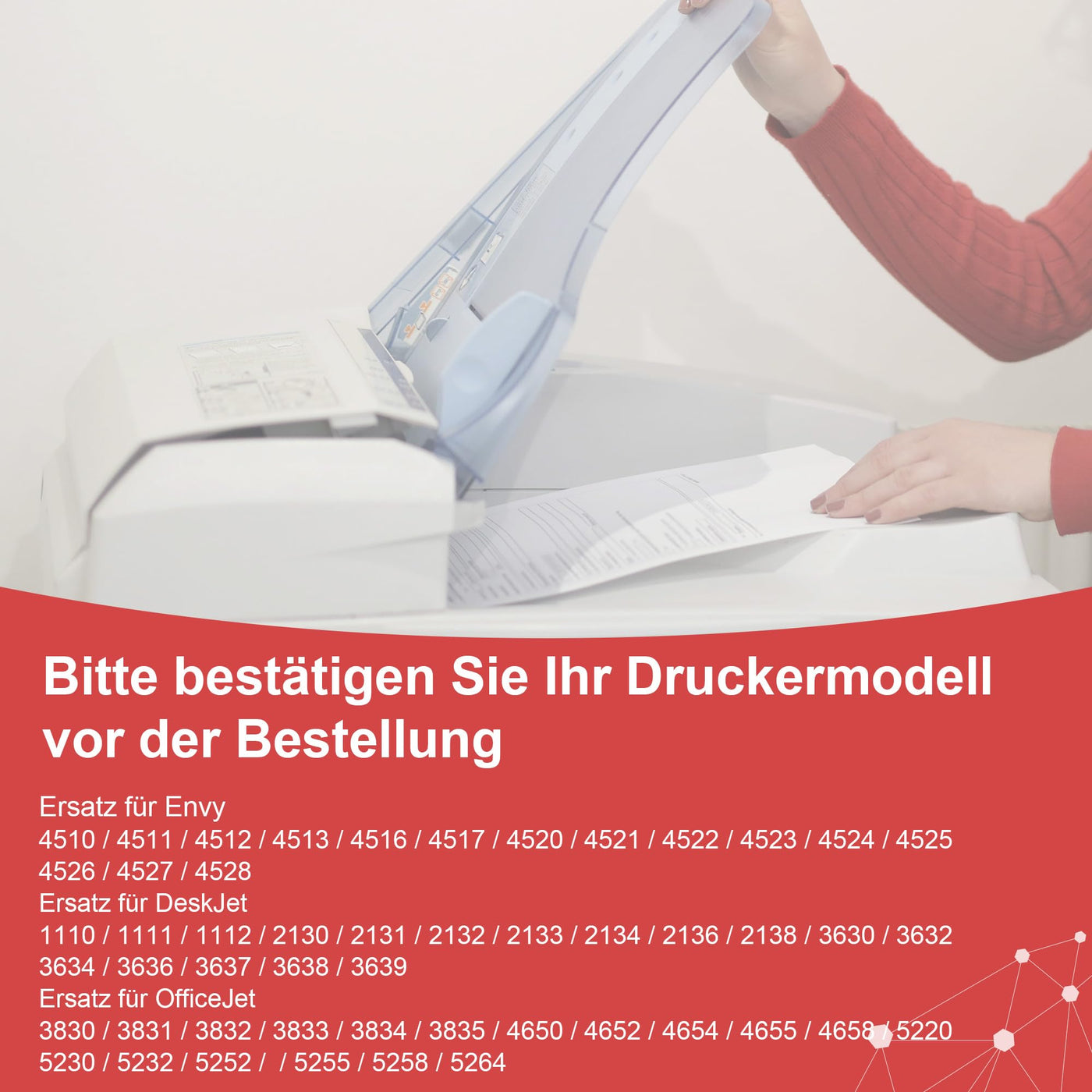 CanPick 302XL Druckerpatronen Ersatz für HP 302 Druckerpatronen Multipack für HP 302 XL DeskJet 3630 3636 3638 3639 1110 2130 3633 Envy 4525 4520 4522 4527 OfficeJet 3831 3830 3833 5230 (2-Pack)