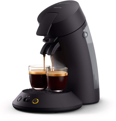 Philips SENSEO Original Plus - Pod-Kaffeemaschine, Intensitätswähler, Aroma-Booster-Technologie, Schwarz (CSA210/61)