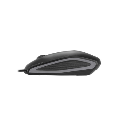 CHERRY GENTIX Corded Optical Mouse, kabelgebundene Maus mit 3 Tasten und hochauflösenden optischem 1000 DPI Sensor, geeignet für Rechts- und Linkshänder, gummierte Seiten, schwarz (Packung mit 2)