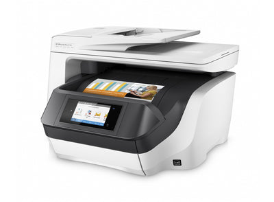 HP OfficeJet Pro 8730 Multifunktionsdrucker (512 MB, Instant Ink, Drucker, Scanner, Kopierer, Fax, PCL 6, WLAN, LAN, NFC, Duplex, Airprint) Schwarzweiß