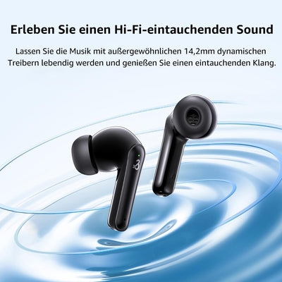 Bluetooth Kopfhörer, Kopfhörer Kabellos Bluetooth 5.3 mit 6 ENC Mikrofon, In Ear kopfhörer Bluetooth mit HiFi Stereo Tiefer Bass, Lärmminderung, 50Std Spielzeit, IPX8 Wasserdicht Ohrhörer LED-Anzeige