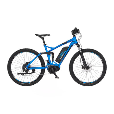 FISCHER E-Mountainbike MONTIS EM 1862 Elektrofahrrad für Damen und Herren, RH 48 cm, Mittelmotor 80 Nm, 48 V Akku, brilliantblau matt, 48cm-557Wh