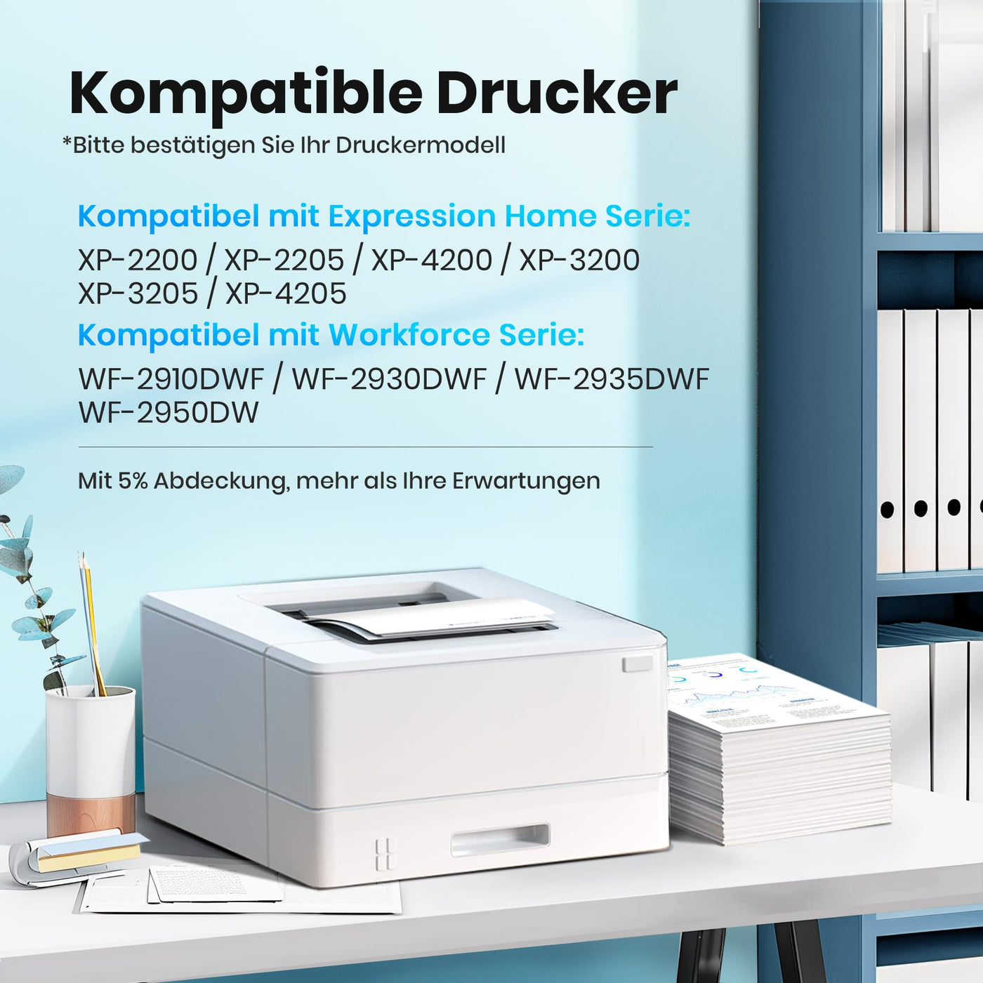 Glliter 604 XL Druckerpatronen Kompatibel für Epson 604 604XL Patronen für Expression Home XP-4200 XP-3200 XP-3205 XP-2200 XP-2205 XP-4205 Workforce WF-2910 WF-2930 WF-2935 WF-2950 (10er-Pack)