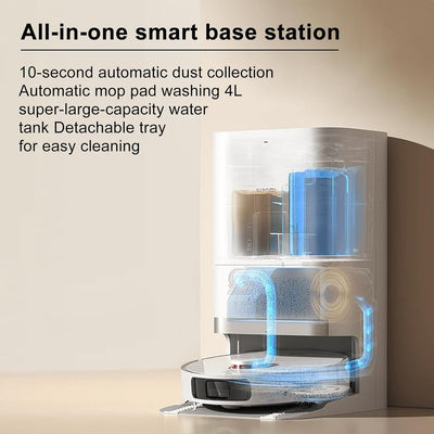 Xiaomi Robot Vacuum X20+ Robot Vacuum Cleaner with Wiping Function & All-in-One Station (6000Pa Suction Power; 140 Min Battery Life; Auto; Self-Cleaning, Emptying, Drying & Water Refill; App/Control)