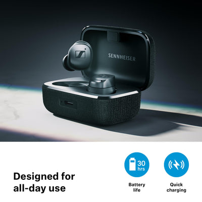 Sennheiser MOMENTUM True Wireless 4 - Smart Earbuds Bluetooth 5.4, kristallklarem Klang, ergonomischem Design, 30 Std. Akkulaufzeit, Adaptive ANC – Schwarz Kupfer