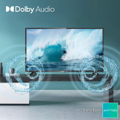 Téléviseur Antteq AB42D1 42 pouces (TV 107 cm), Dolby Audio, LED, triple tuner DVB-C / T2 / S2, CI+, HDMI, lecteur multimédia via USB, sortie audio numérique, mode hôtel inclus