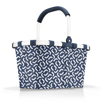 reisenthel carrybag in Signature Navy – Stabiler Einkaufskorb mit viel Stauraum und praktischer Innentasche – Elegantes und wasserabweisendes Design